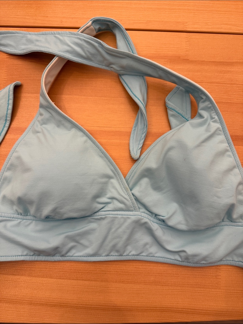 Anne Cole Light Blue Halter Bikini Top